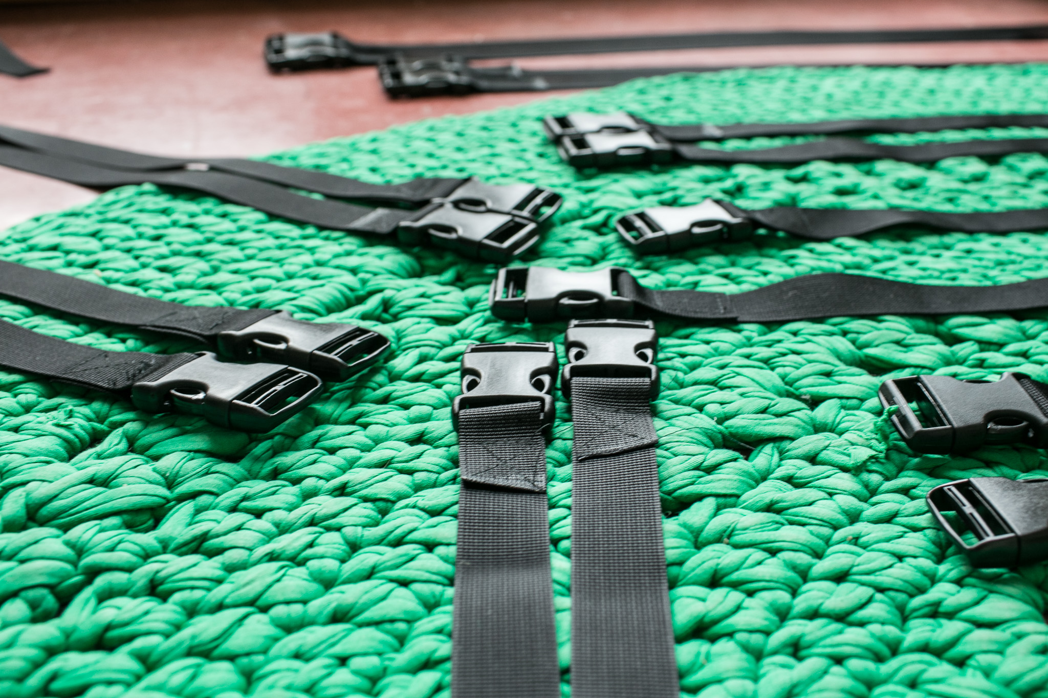 Straps with attached buckle